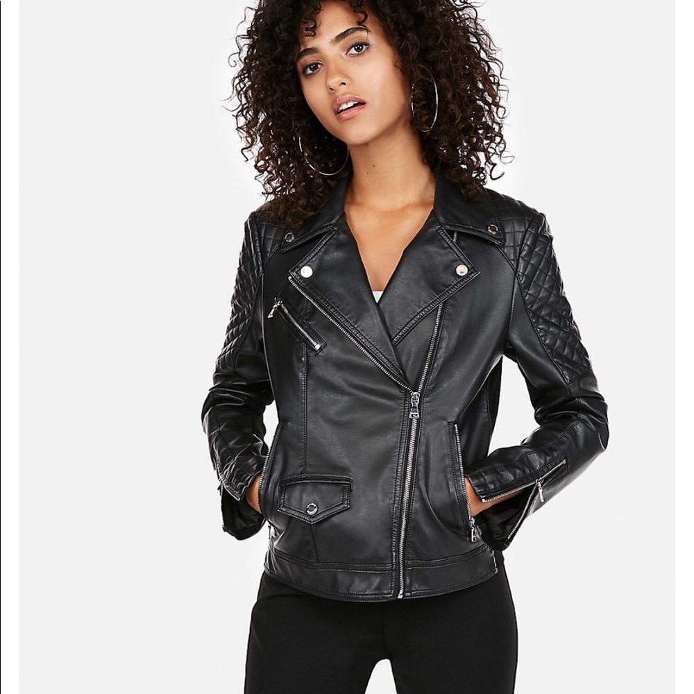 Express Faux Leather Jacket NWOT